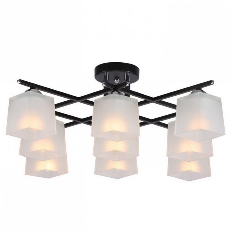 

Люстра LVK C 1574/9 BK+CR L72W72H23 9xЕ27x60W, LVK C 1574