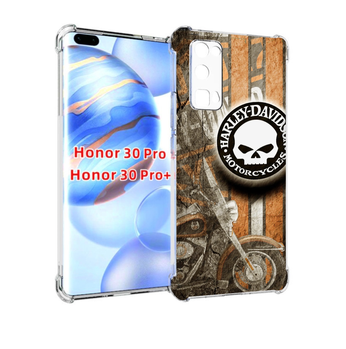 

Чехол бампер MyPads харлеи девидсон для Honor 30 Pro Honor, Прозрачный, Tocco