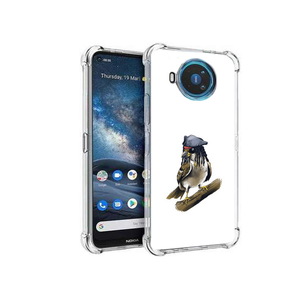 

Чехол MyPads Tocco для Nokia X100 Джек воробей (PT227057.109.65), Прозрачный, Tocco
