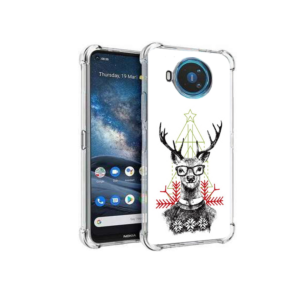 

Чехол MyPads Tocco для Nokia X100 умный олень (PT227057.109.652), Прозрачный, Tocco