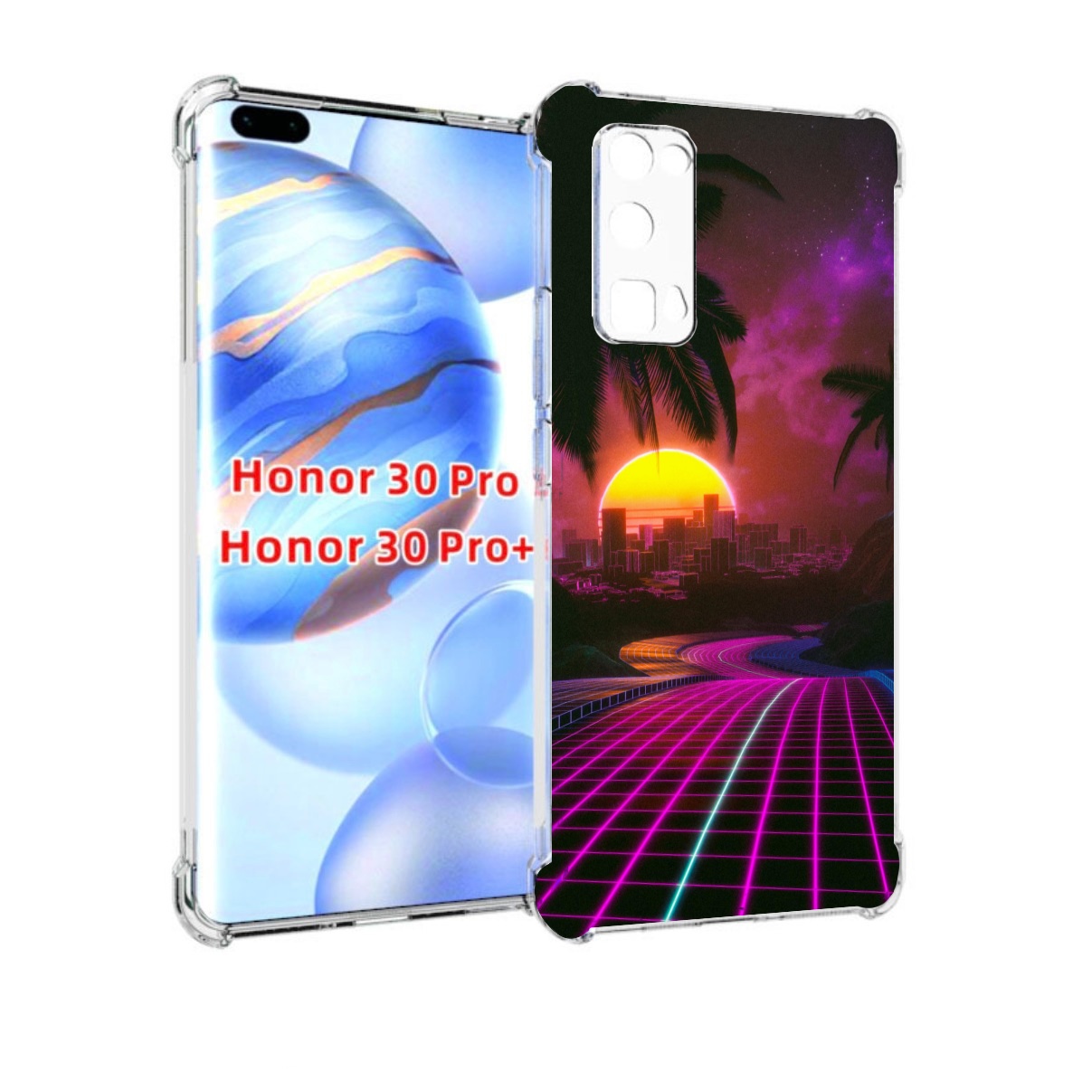 

Чехол бампер MyPads хотлайнмайами 2 для Honor 30 Pro Honor, Прозрачный, Tocco