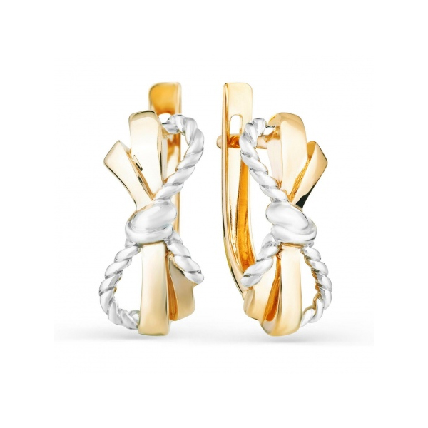 

Серьги из красного золота без вставки Carlin 2001084, 2001084
