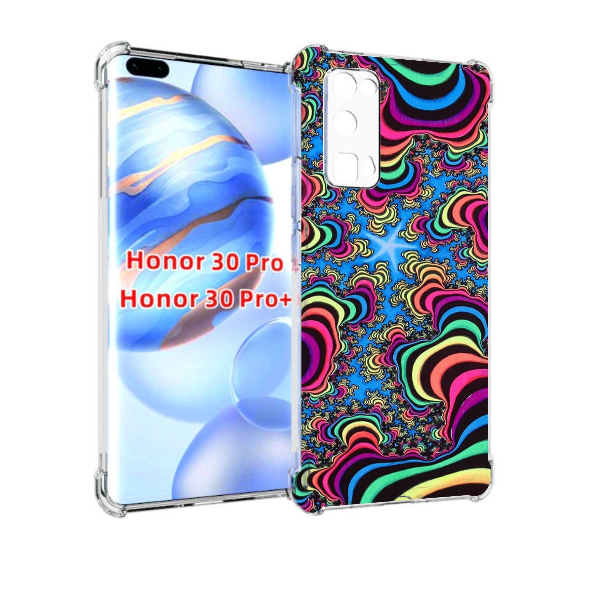 

Чехол бампер MyPads щупальца иллюзия для Honor 30 Pro Honor, Прозрачный, Tocco