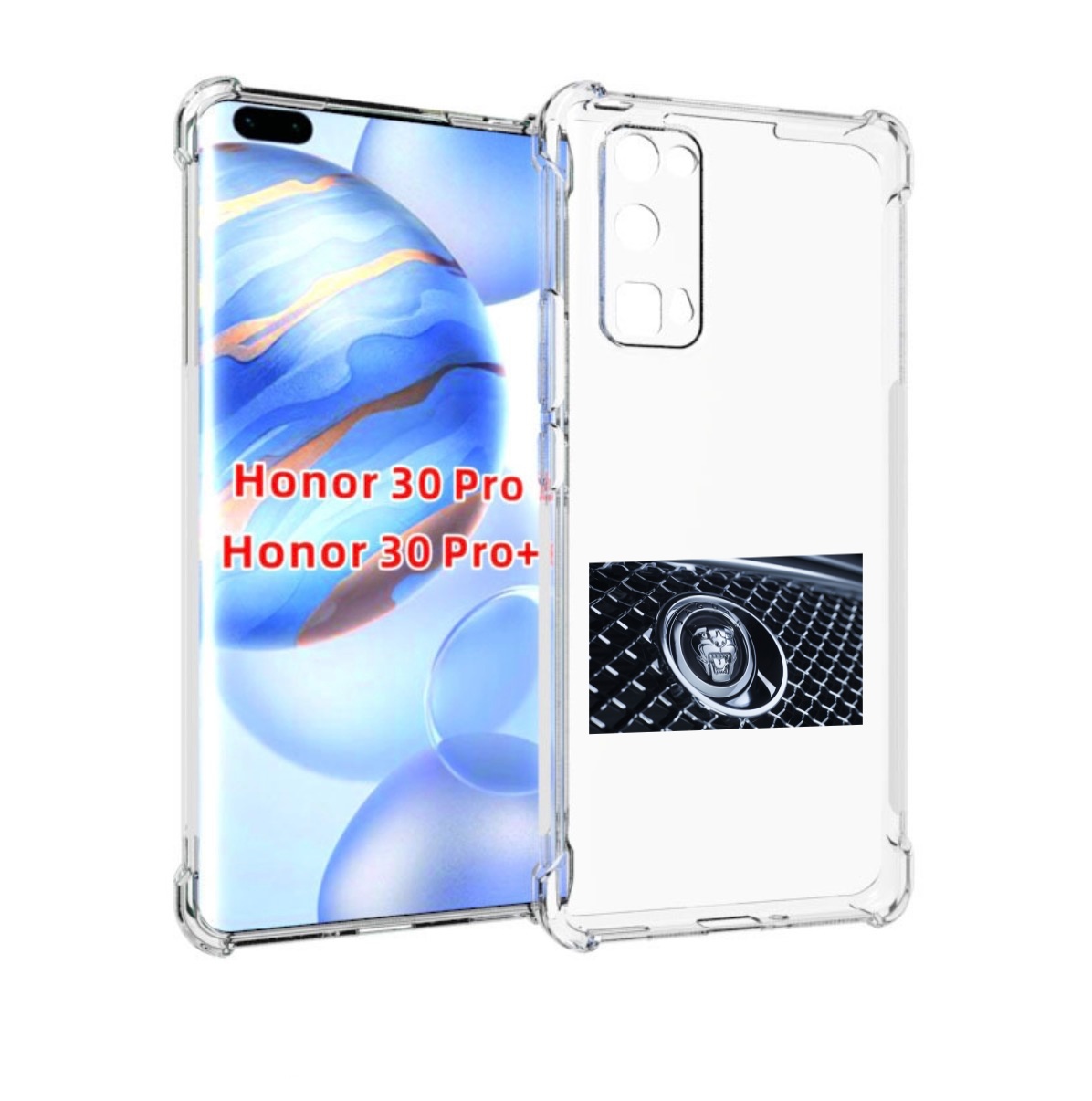 

Чехол бампер MyPads ягуар jaguar 2 для Honor 30 Pro, Прозрачный, Tocco