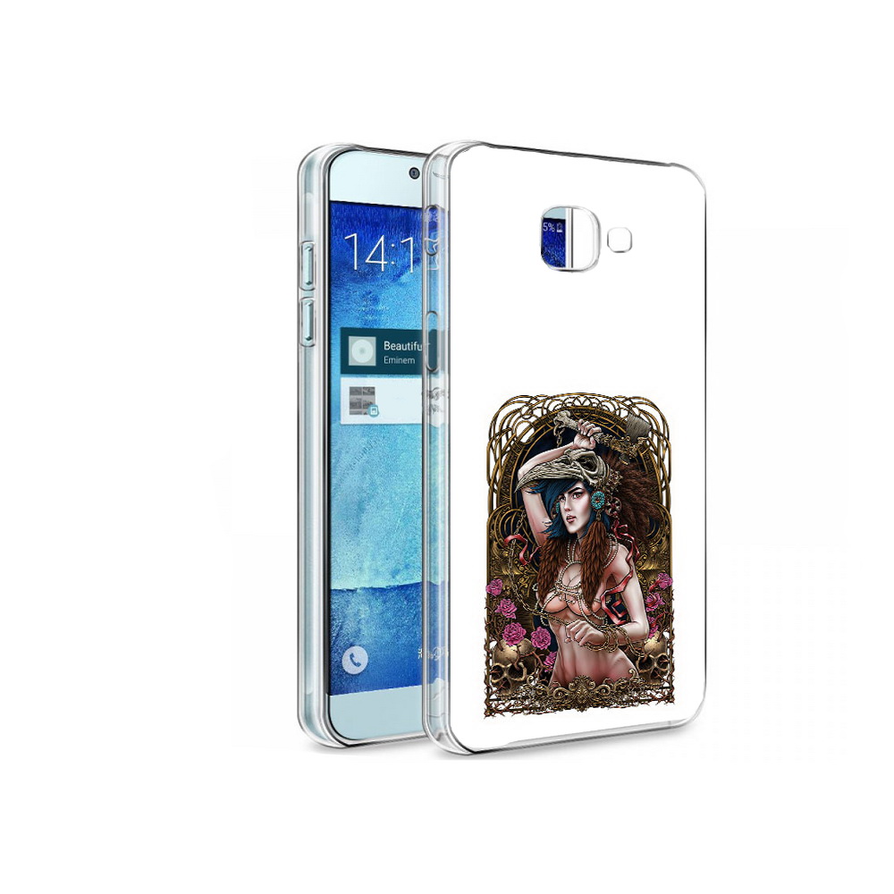 

Чехол MyPads Tocco для Samsung Galaxy A8 красивая девушка рисунок, Tocco