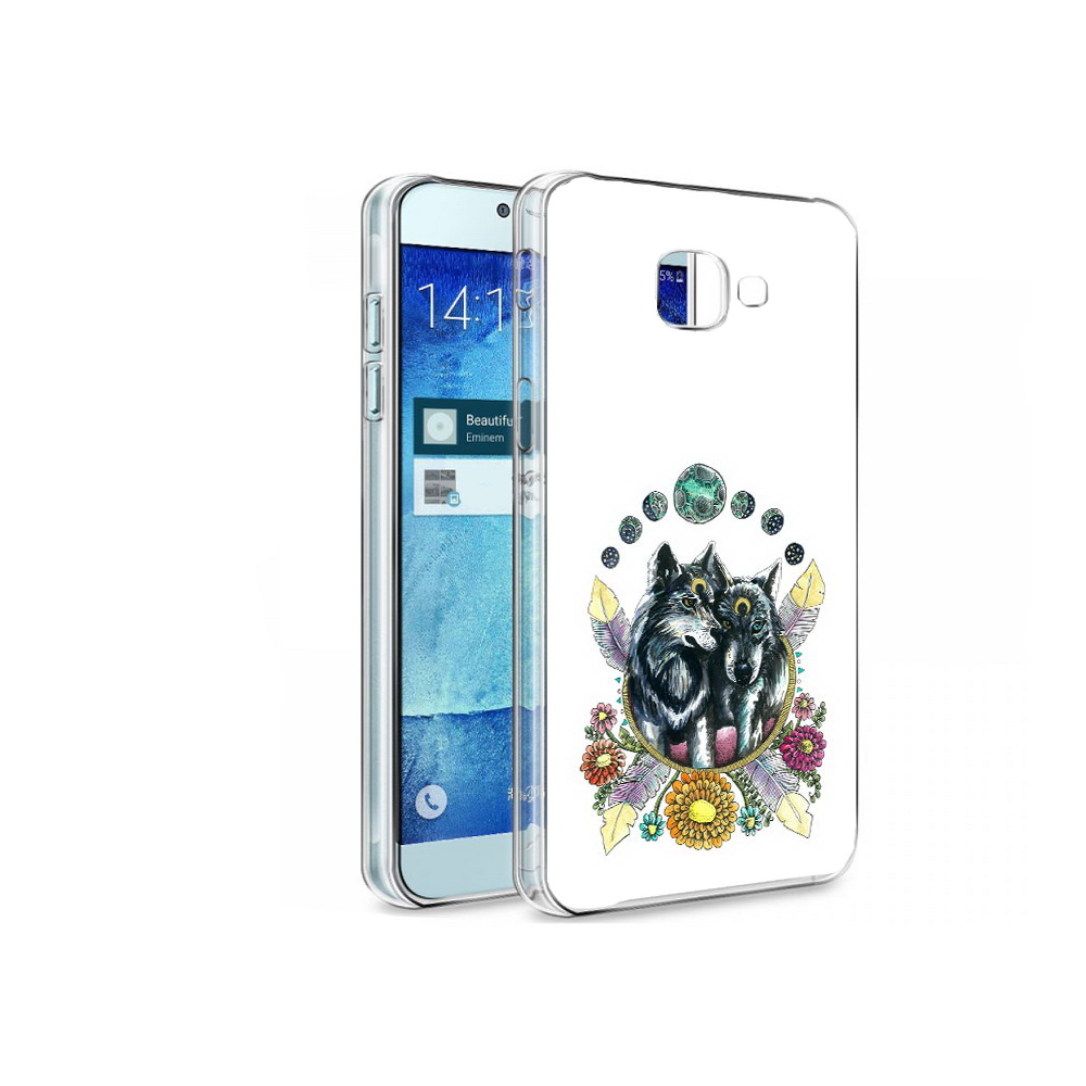 

Чехол MyPads Tocco для Samsung Galaxy A8 красивые волки абстракция, Tocco