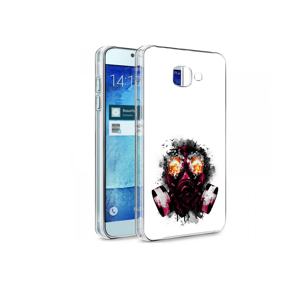 

Чехол MyPads Tocco для Samsung Galaxy A8 красный противогаз, Tocco
