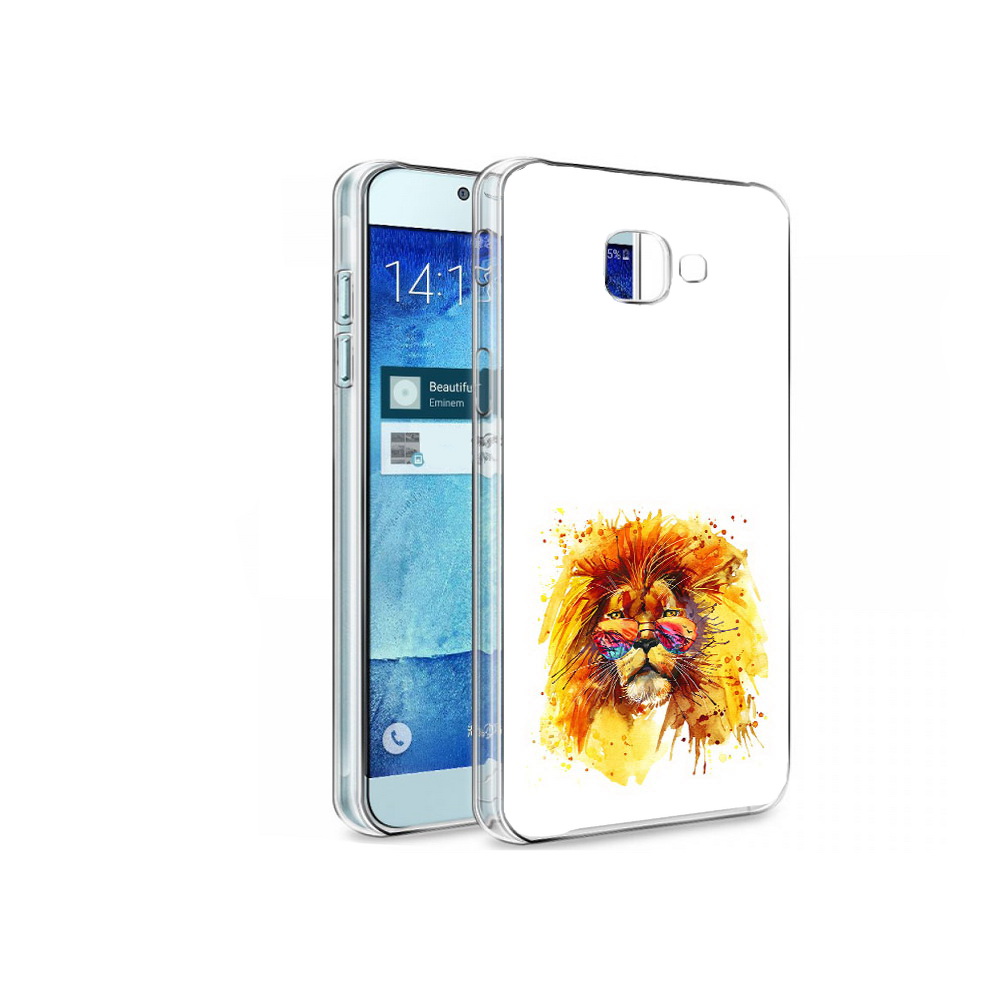 

Чехол MyPads Tocco для Samsung Galaxy A8 лев в очках, Tocco