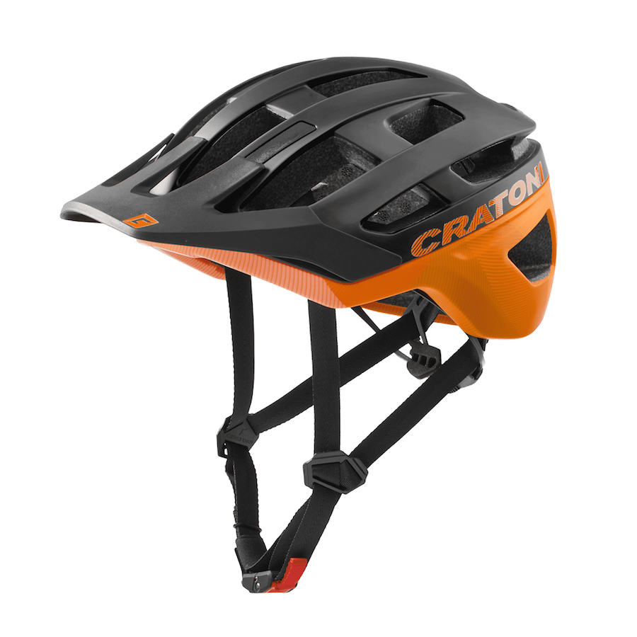 Велосипедный шлем Cratoni Allrace, black/neonorange matt, M/L