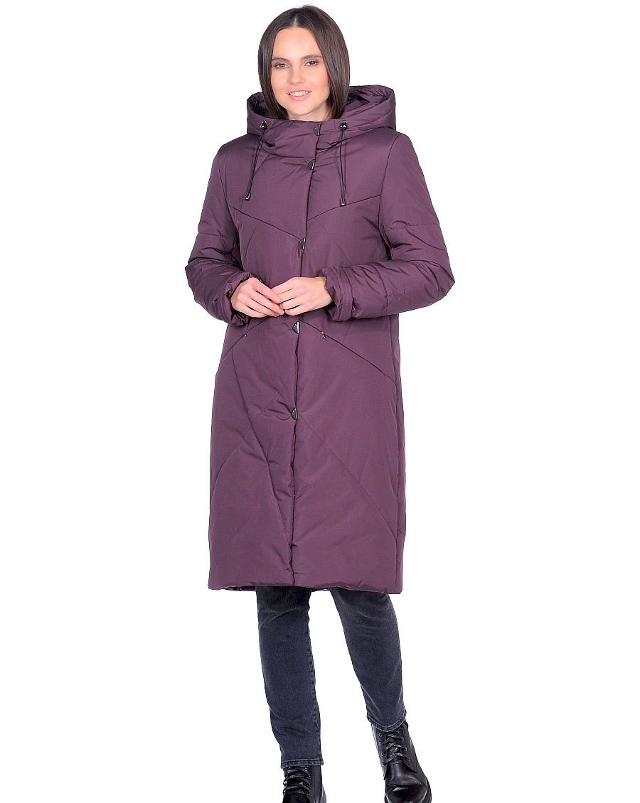 Пальто женское Maritta 24-3026-10 фиолетовое 44 EU