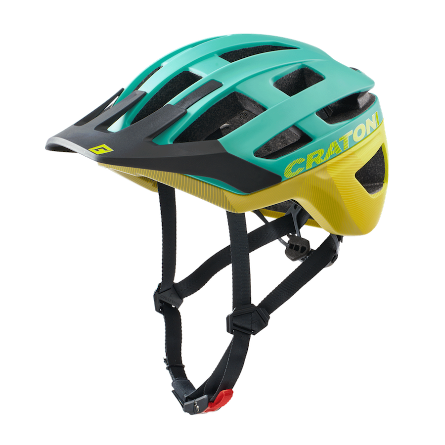 Велосипедный шлем Cratoni Allrace, green/yellow matt, S/M
