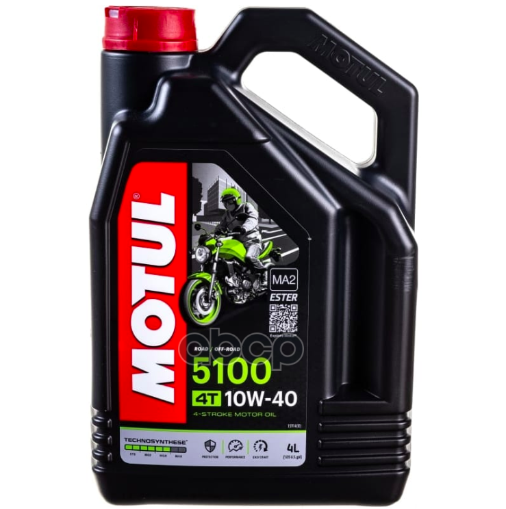 

Масло моторное Motul 5100 4T 10W-40 синтетическое 4 л 112125