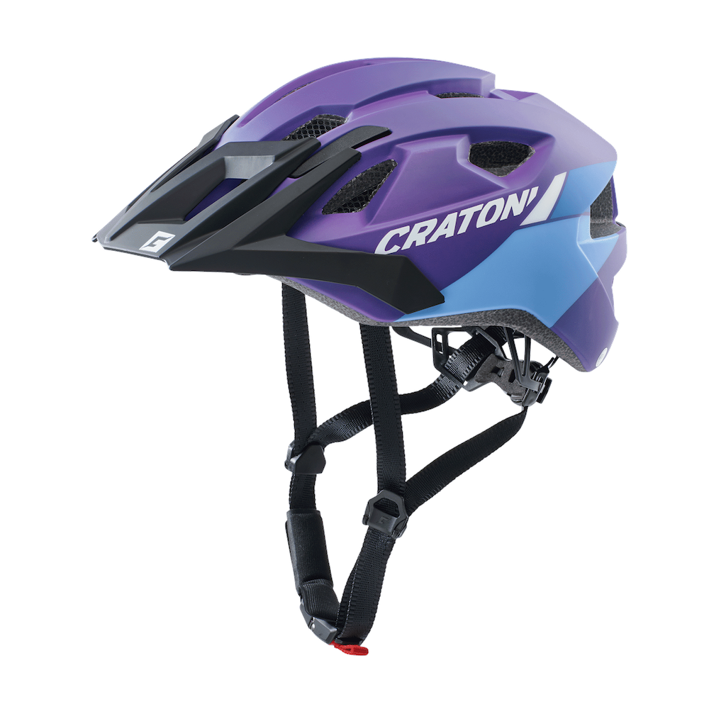 фото Велосипедный шлем cratoni allride, purple/blue matt, one size