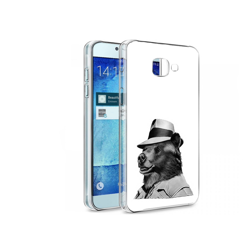 

Чехол MyPads Tocco для Samsung Galaxy A8 медведь в шляпе, Tocco