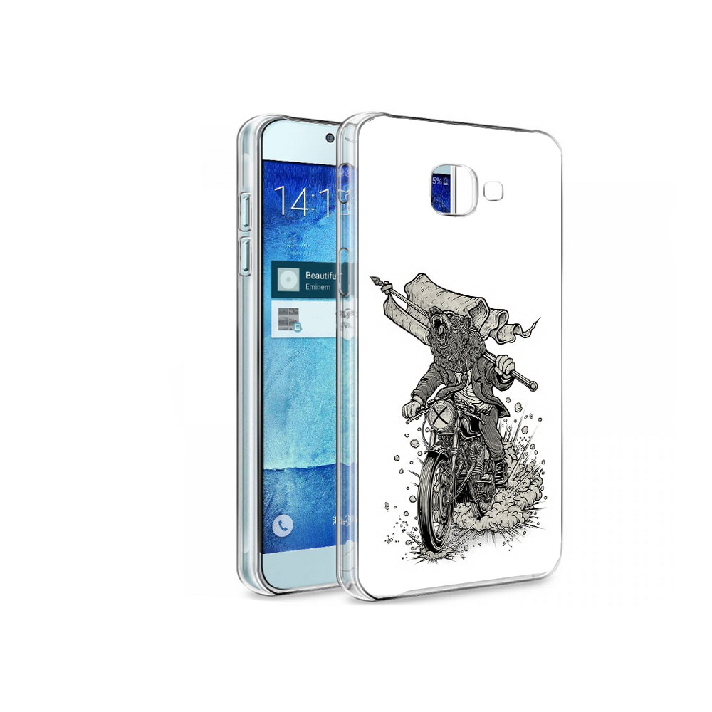 

Чехол MyPads Tocco для Samsung Galaxy A8 медведь на мотоцикле, Tocco