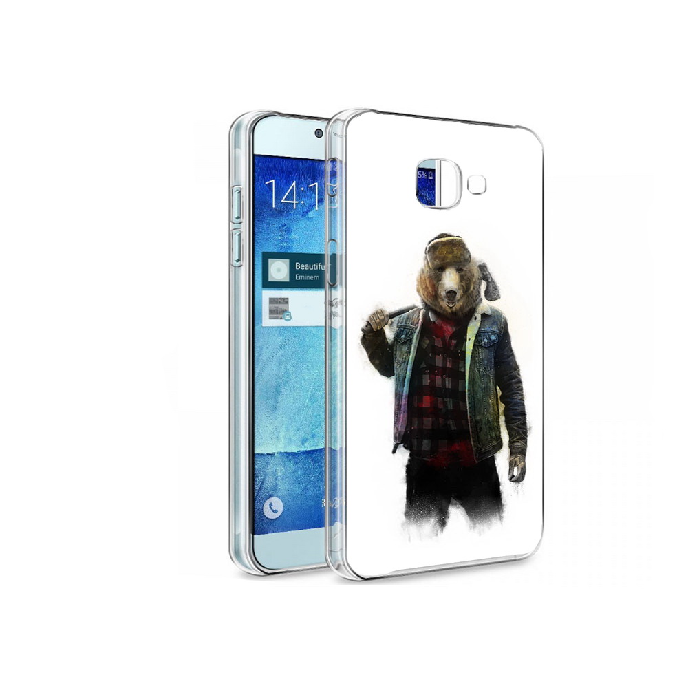 

Чехол MyPads Tocco для Samsung Galaxy A8 медведь с топором, Tocco