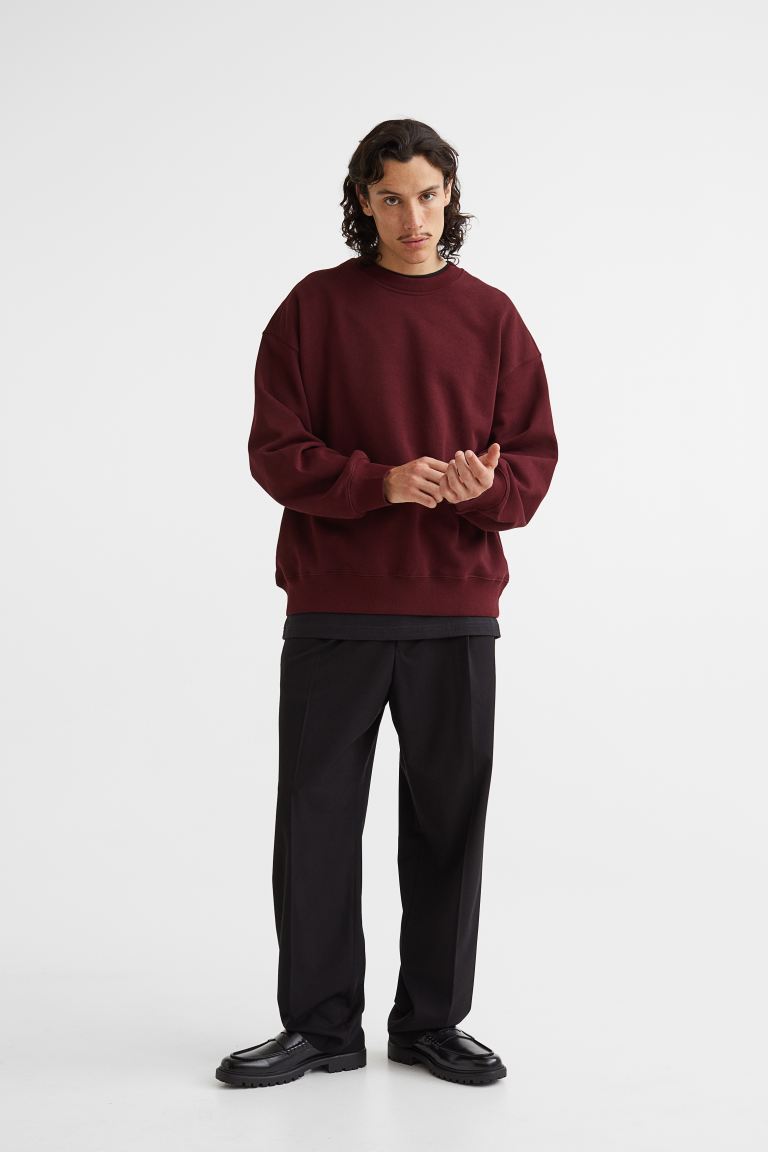 

Свитшот мужской H&M 1035204013 бордовый XS (доставка из-за рубежа), 1035204013