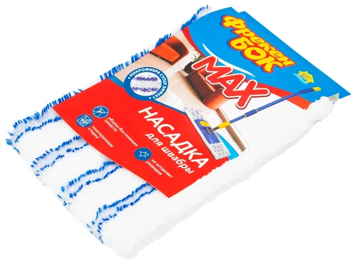 

Насадка для швабры Фрекен Бок MAX из микрофибры и нейлона