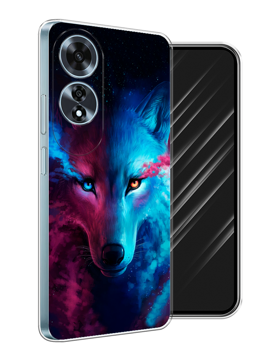 

Чехол Awog на Oppo A60 "Волшебный волк", Голубой;розовый, 2516950-1