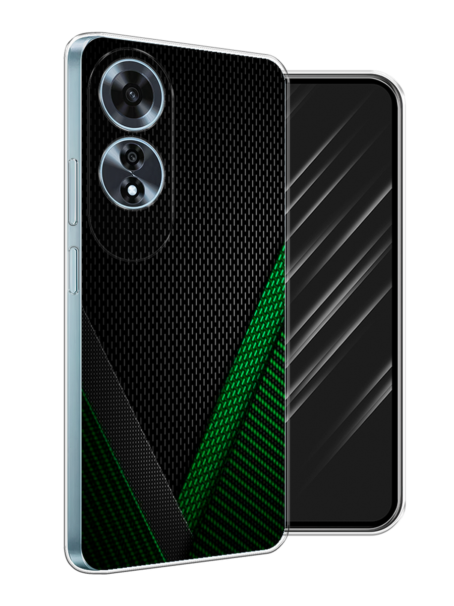 

Чехол Awog на Oppo A60 "Зеленый карбон", Черный;зеленый, 2516950-1