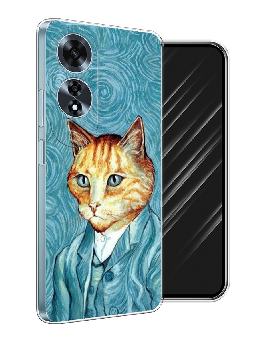 

Чехол Awog на Oppo A60 "Кот Ван Гог", Голубой;коричневый, 2516950-1