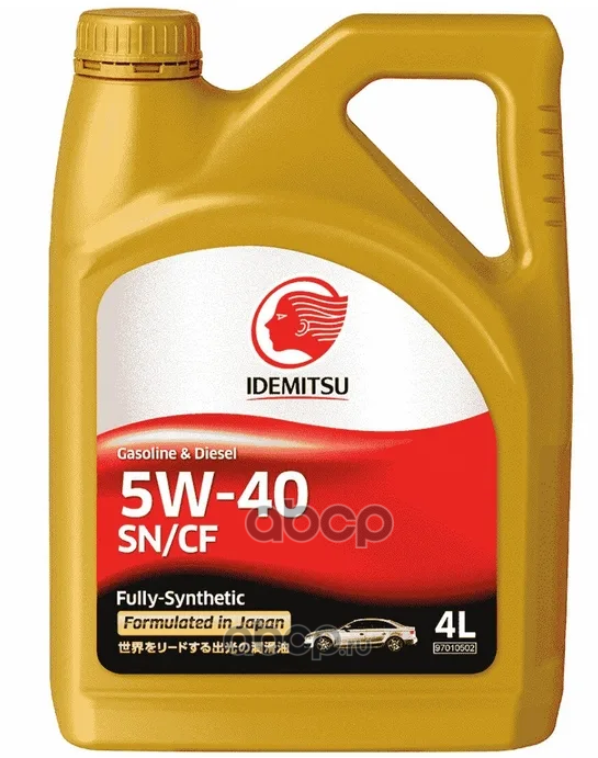 

Масло моторное синтетическое IDEMITSU F-S 5W40 API SN/CF 4л