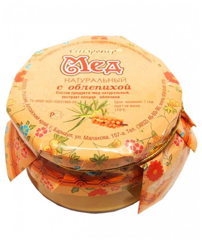 

Мёд Алтай Старовер Облепиха, 250 г, Облепиха
