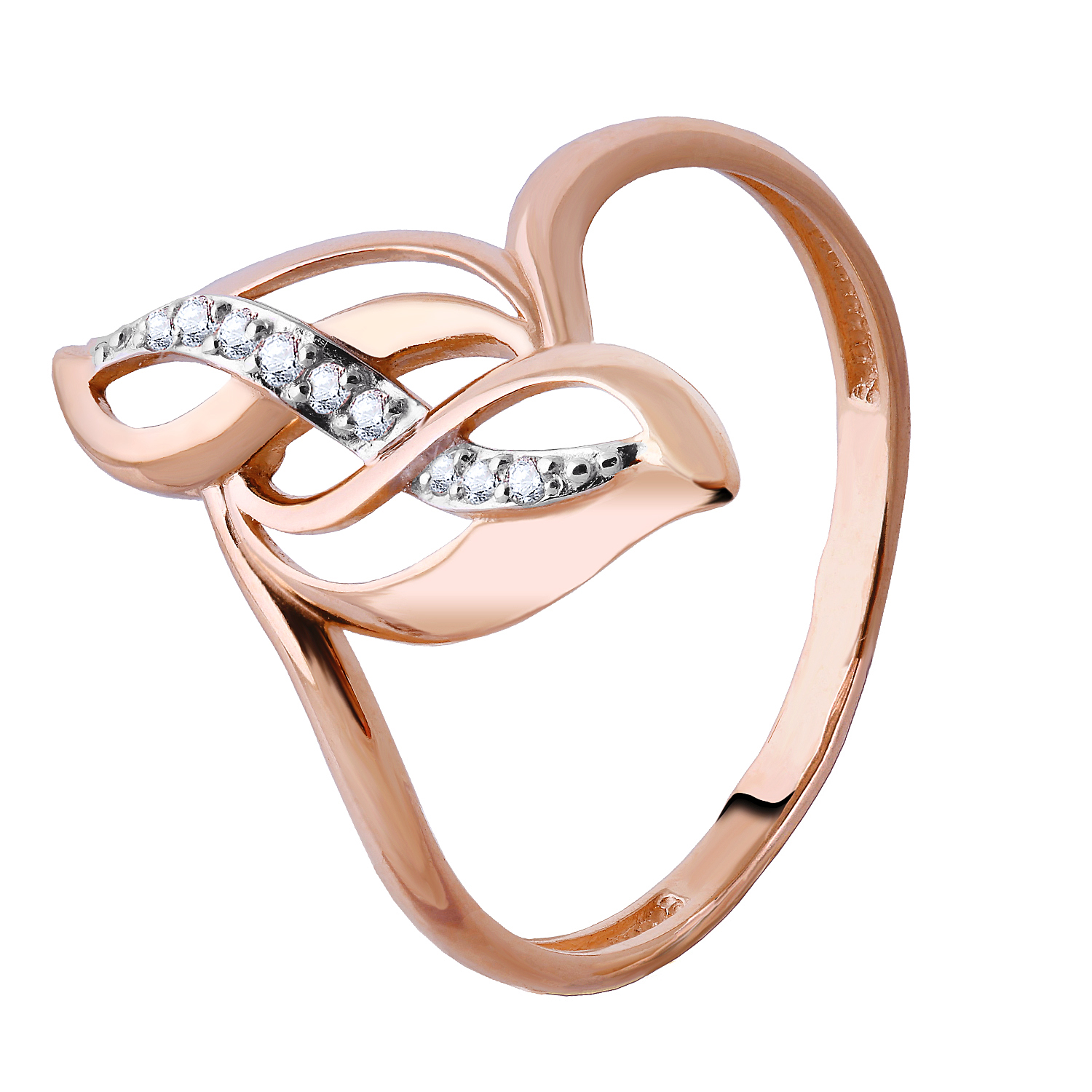 Кольцо из золота р.18 Azade 25614к, фианит