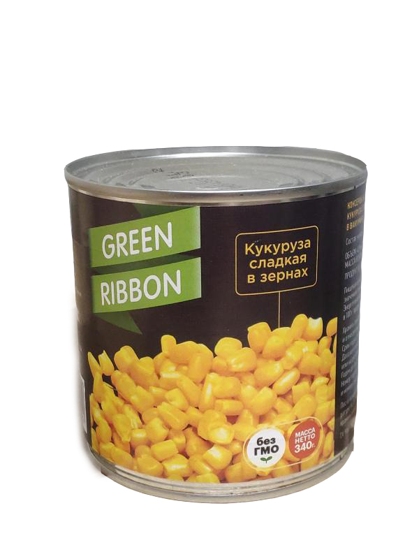 

Кукуруза Green Ribbon консервированная 212 г