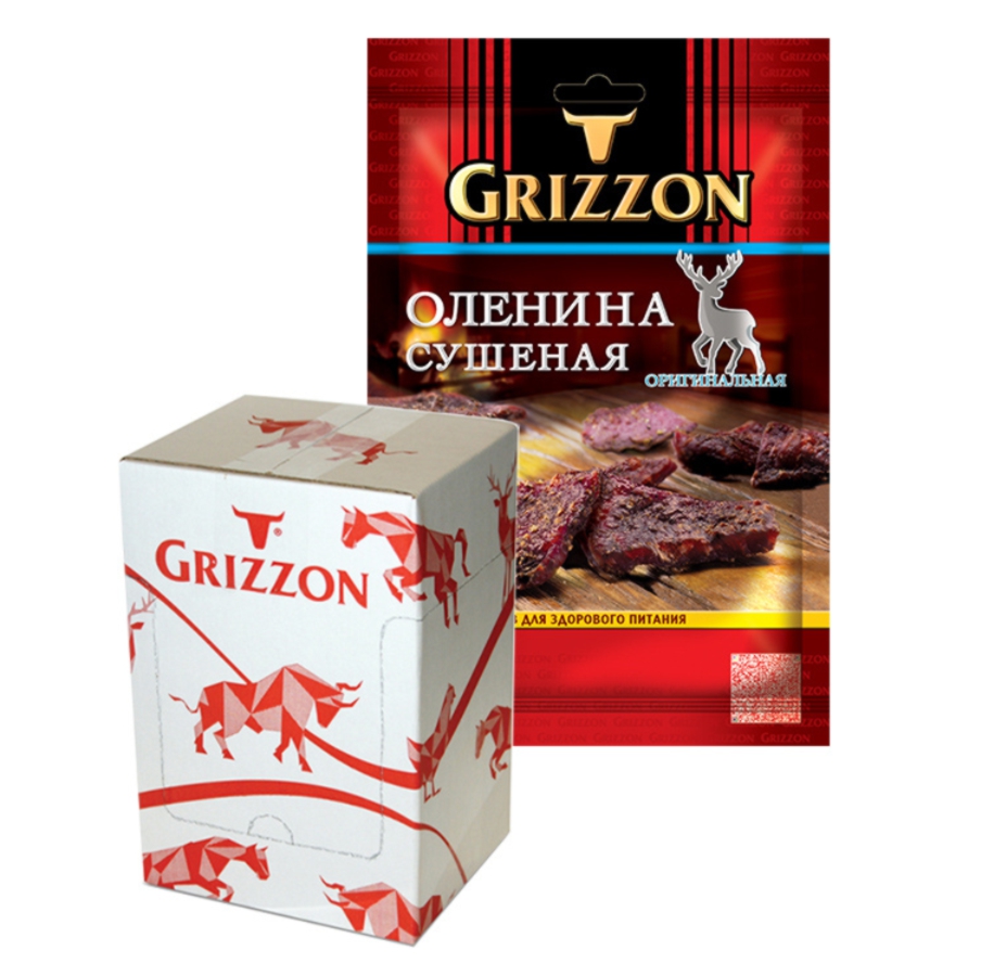 Оленина сушеная GRIZZON Оригинальная, 10 шт х 36 г