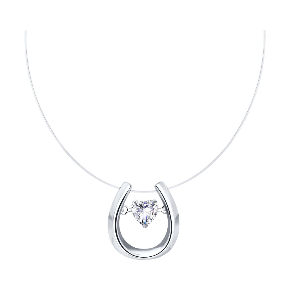 

Колье из серебра с фианитом 38 см SOKOLOV 89070011, 89070011