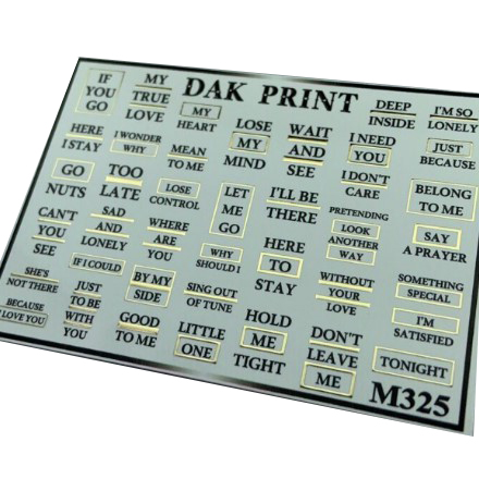 

Набор Dak Print Слайдер-дизайн №M325, 2 шт.