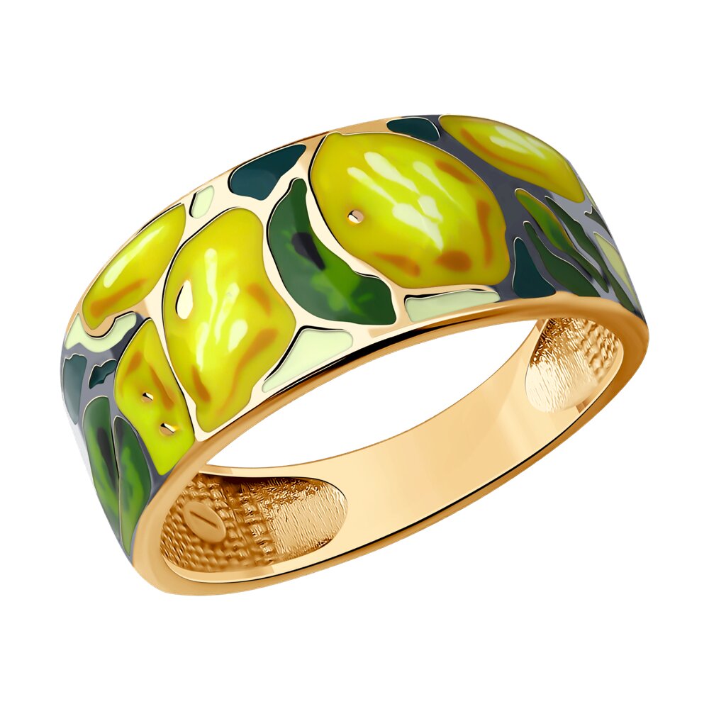 

Кольцо из серебра р. 17,5 SOKOLOV 93011095, эмаль, 93011095