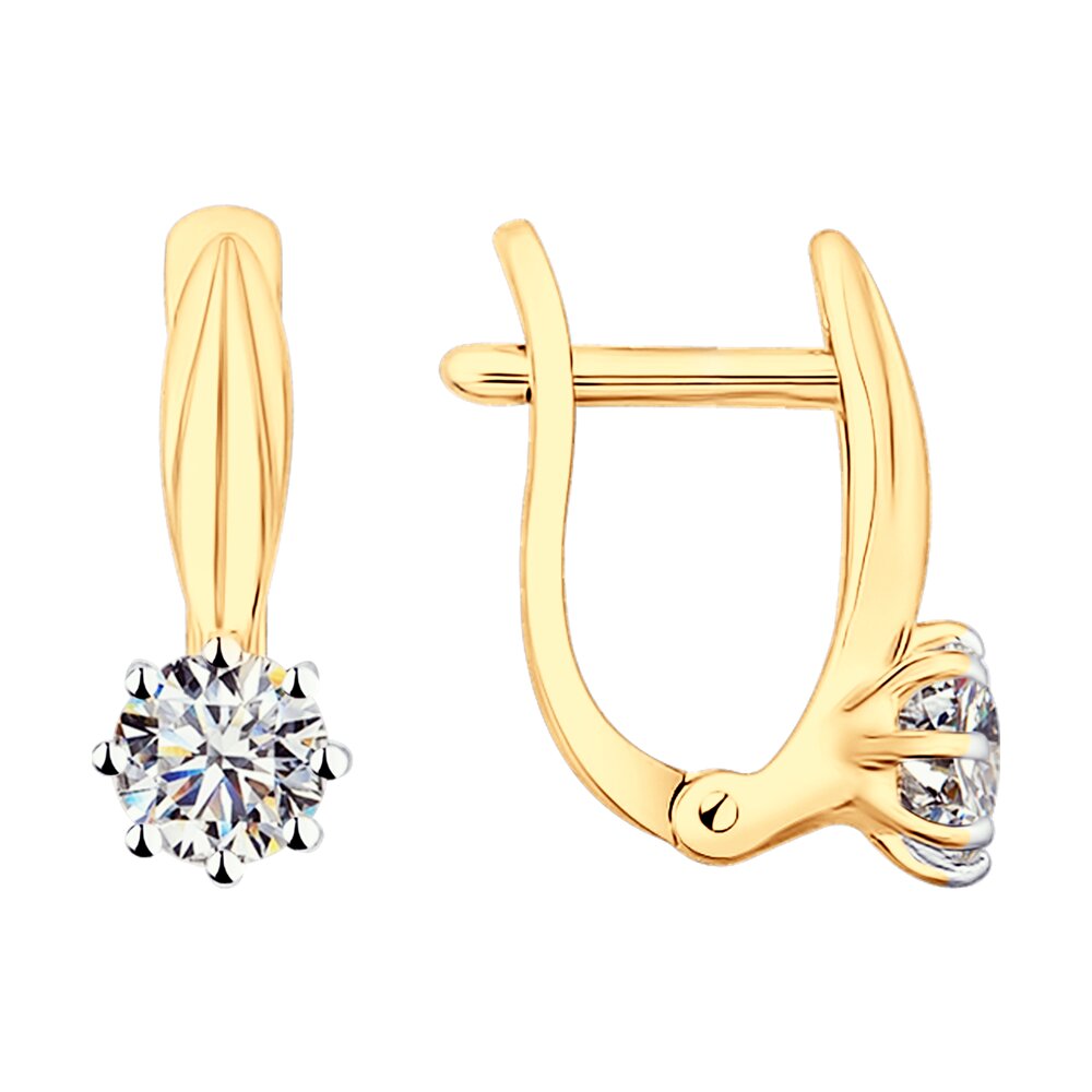 

Серьги из серебра SOKOLOV 93022367, фианит, 93022367