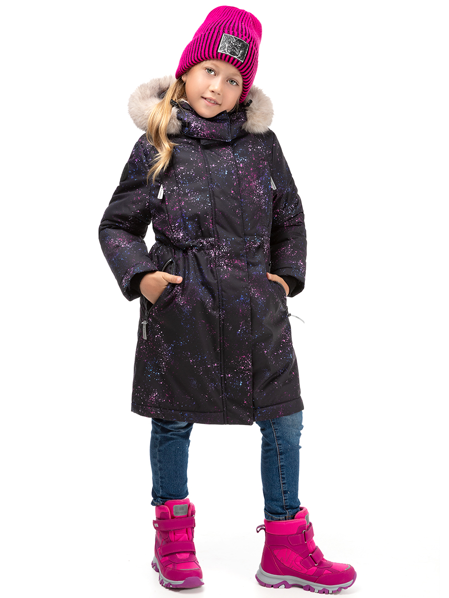 

Пальто детское NIKASTYLE 6з1824, черный/фуксия, 128, Черный;розовый, 6з1824