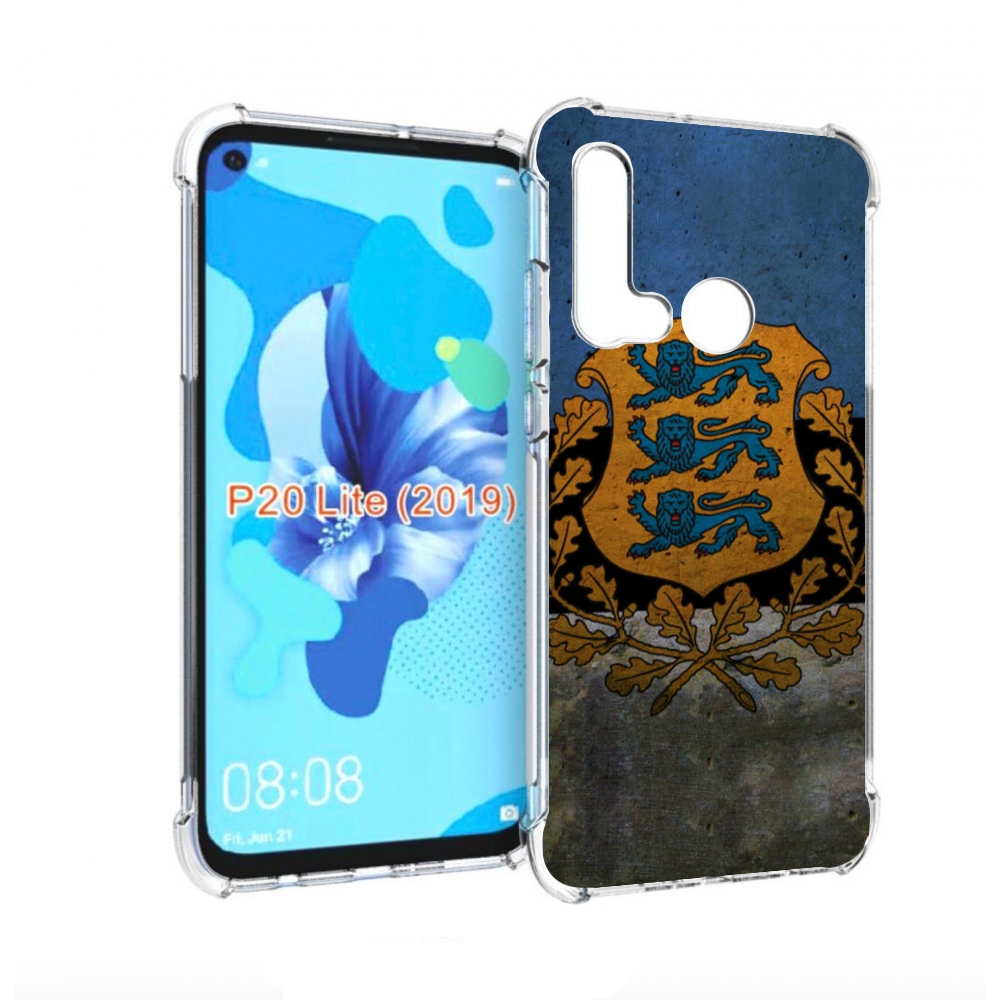 

Чехол бампер MyPads герб флаг эстонии для Huawei P20 Lite (2019), Прозрачный, Tocco