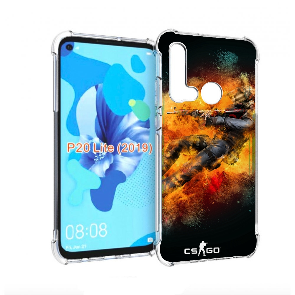 

Чехол бампер MyPads CS-go Контр-террорист для Huawei P20 Lite (2, Прозрачный, Tocco