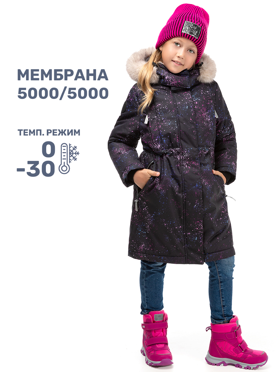 

Пальто детское NIKASTYLE 6з1824, черный/фуксия, 146, Черный;розовый, 6з1824