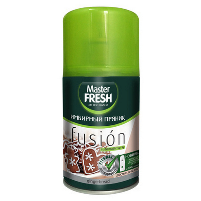 

Освежитель воздуха Master Fresh "Fusion | Имбирный пряник", 250 мл (сменный блок), С0006 сменный блок