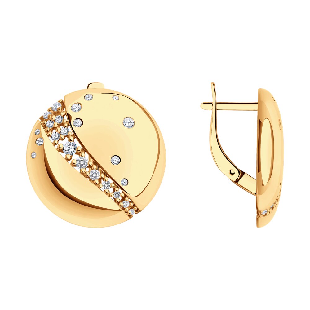 

Серьги из серебра с фианитом Diamant 93-120-01545-1, 93-120-01545-1