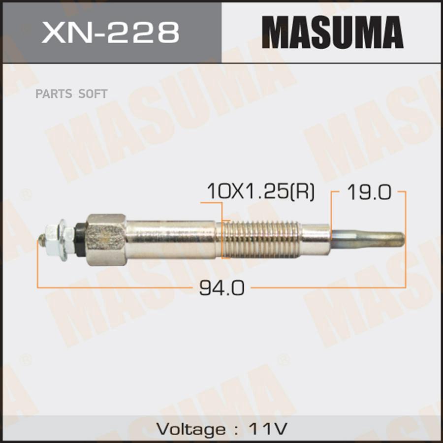 

Свеча накала MASUMA xn228