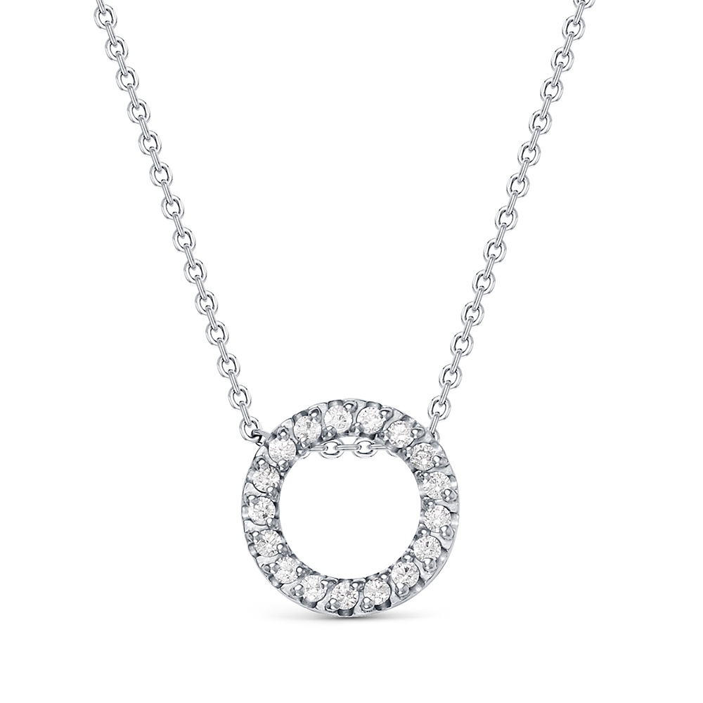 

Колье женское АЛЬКОР 06-1437/00КЦ-00 из серебра, фианит, 40 см, 06-1437/00КЦ-00