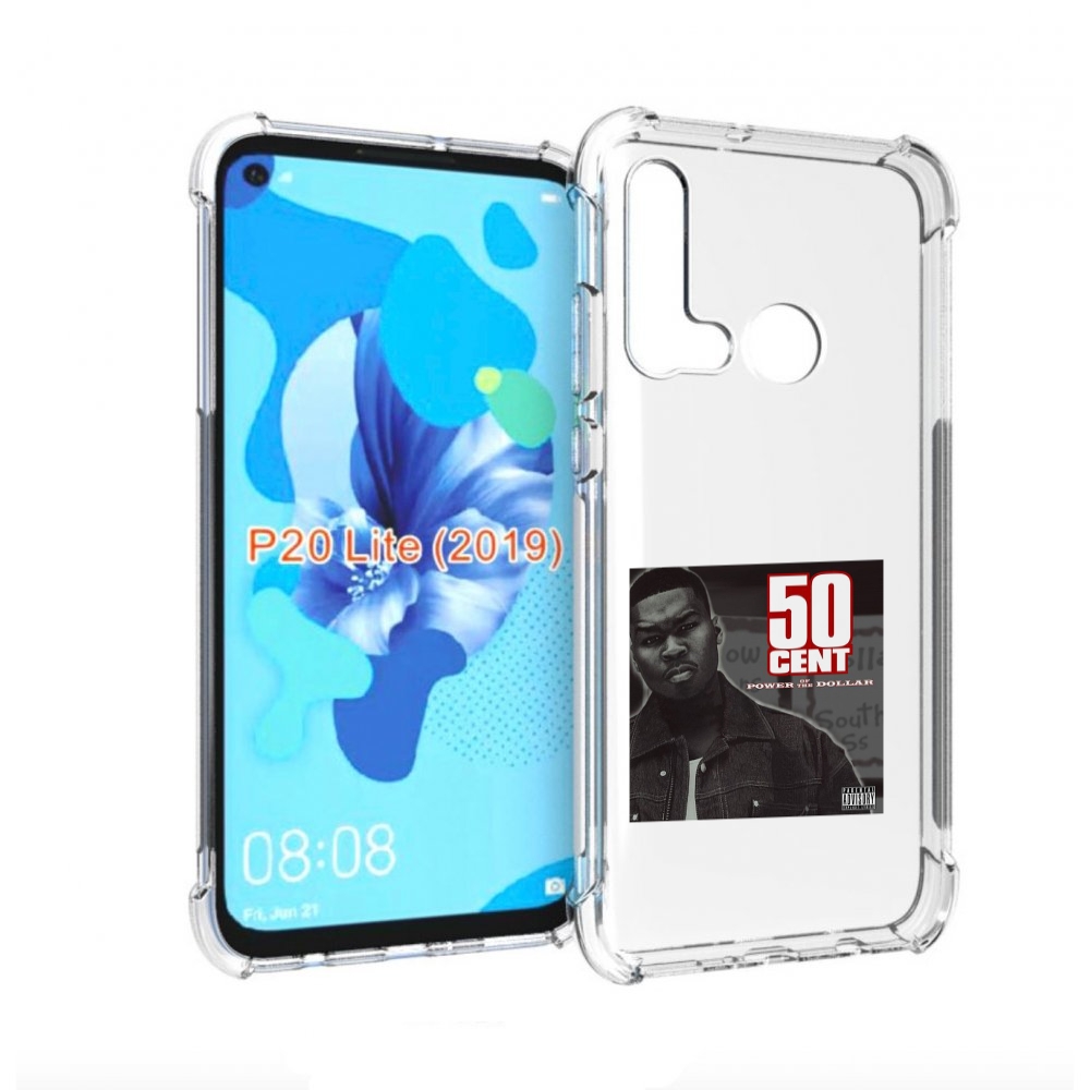 

Чехол бампер MyPads 50 Cent - Power Of The Dollar для Huawei P20, Прозрачный, Tocco