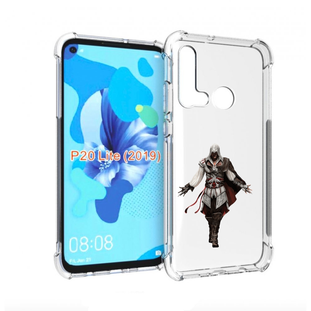 

Чехол бампер MyPads Assassin's-Creed мужской для Huawei P20 Lite, Прозрачный, Tocco