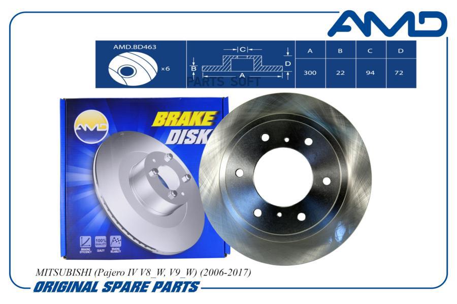 

Диск Заднего Тормоза AMD арт. AMD.BD463