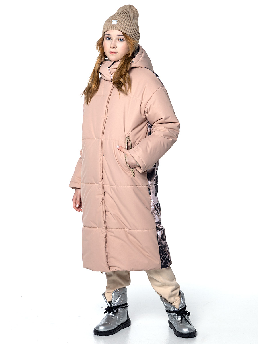 

Пальто детское NIKASTYLE 6з3424, миндаль/беж, 164, Коричневый;бежевый, 6з3424