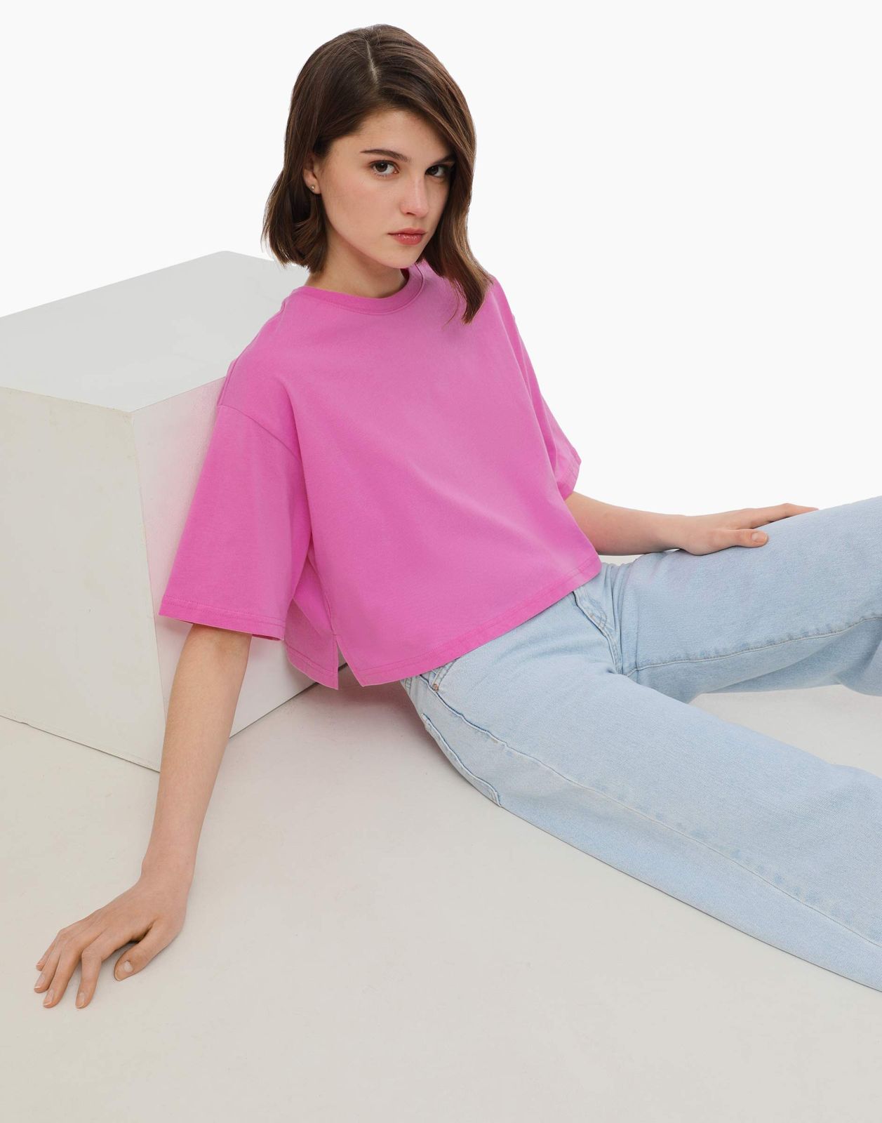 

Футболка женская Gloria Jeans GKT019595 розовый XS/164, GKT019595