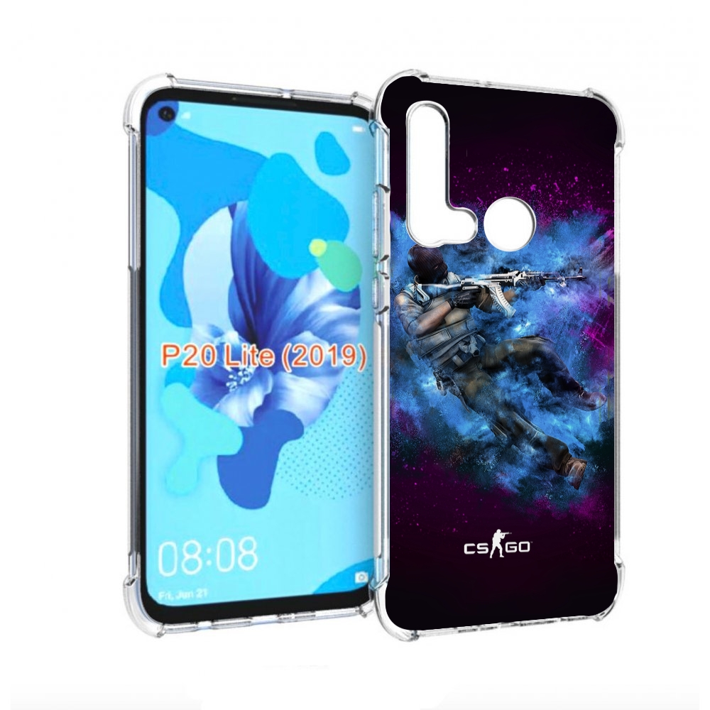 

Чехол бампер MyPads CS-go-террорист для Huawei P20 Lite (2019), Прозрачный, Tocco