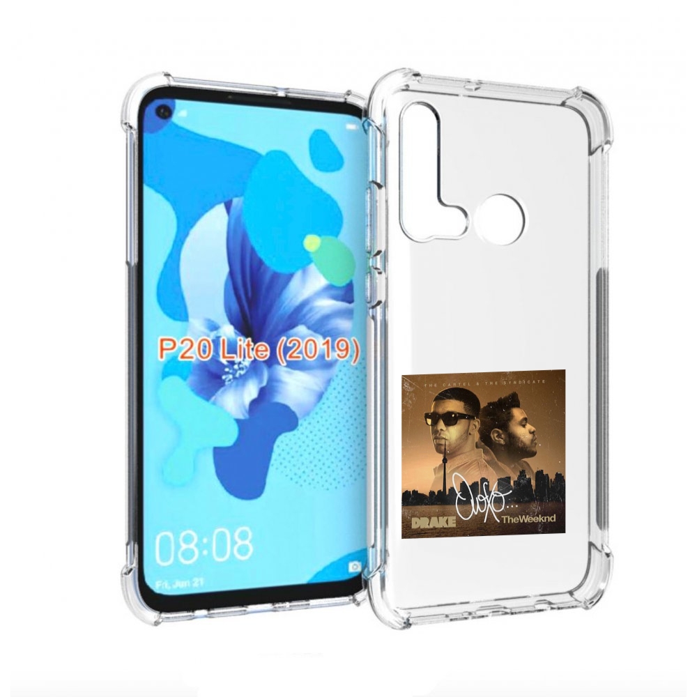 Чехол бампер MyPads Drake & The Weeknd - OVOXO для Huawei P20 Li