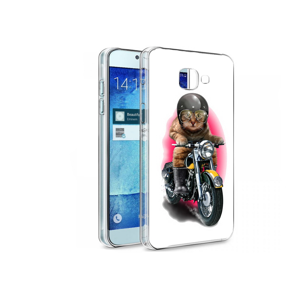 

Чехол MyPads Tocco для Samsung Galaxy A8 мото-кот, Tocco
